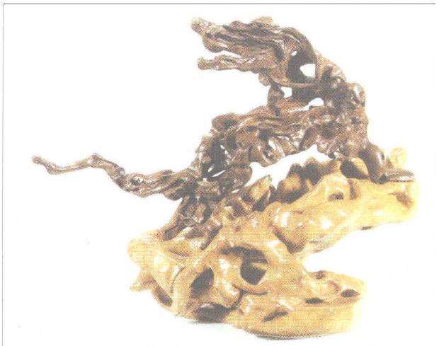 王朔老友的动物根艺作品