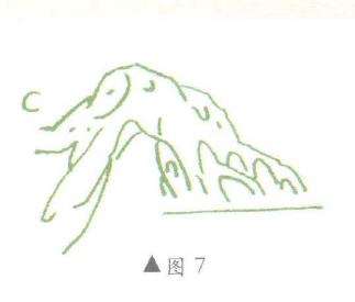 图解 对盆景悬崖式怎么枝托定位的方法