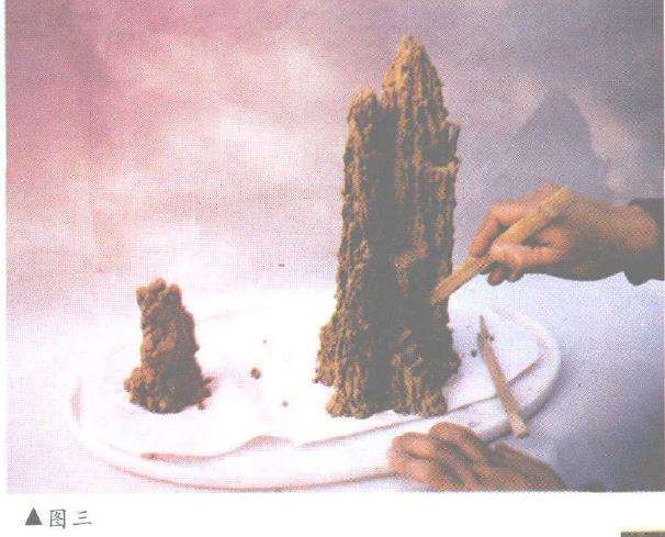 图解 怎么制作山水泥塑盆景的6个步骤