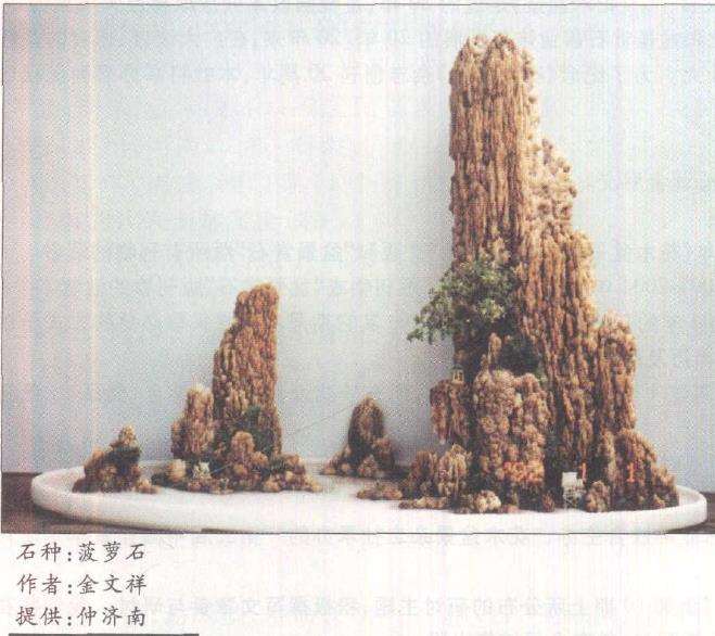 赏金文祥山水盆景作品 图片