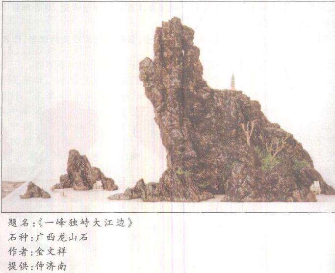 赏金文祥山水盆景作品 图片