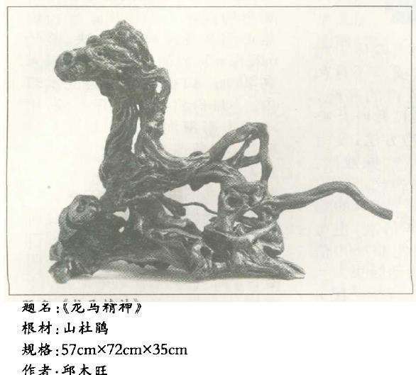 根艺通过人工加工制作出来的艺术作品