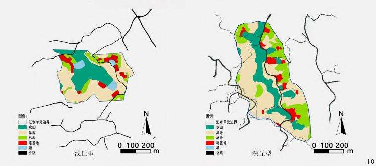 川渝浅丘和深丘地区的乡村聚落景观差异
