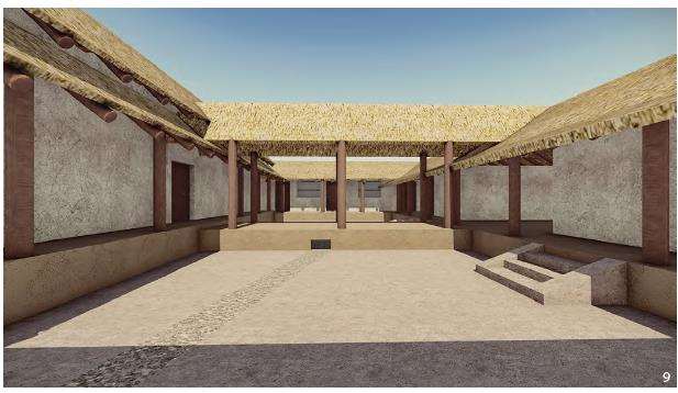 西周早期周原凤雏甲组遗存庭院的实体景观要素分析