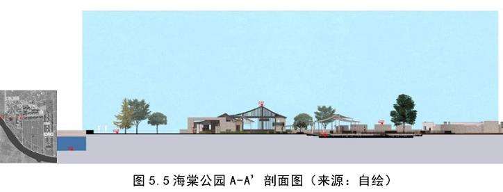 都江堰青城山镇海棠公园的盆景元素运用