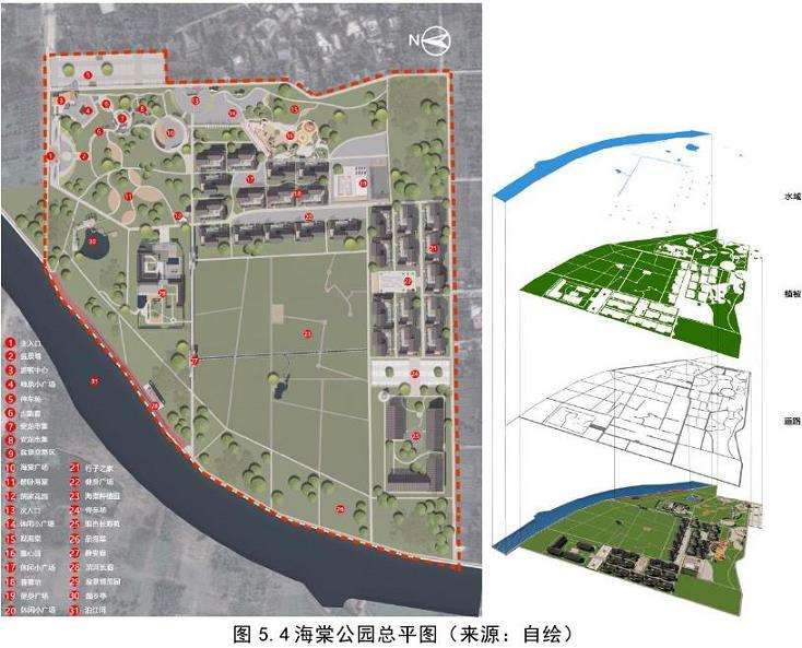 都江堰青城山镇海棠公园的盆景元素运用