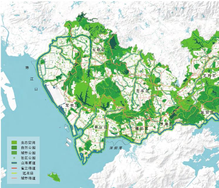 深圳市公园城市规划纲要的4个总体思路