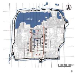 济南明清府城及其风景营建中的3个模数变化