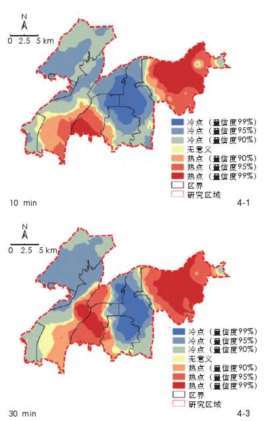 南昌公园可达性水平的分布具有如下3点特征