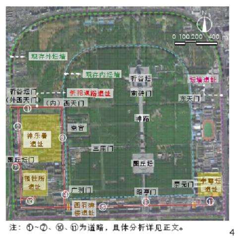 明清北京天坛外坛9条祭祀道路及两傍种植考证