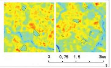 成都市城市公园景观特征的3个冷岛效应研究