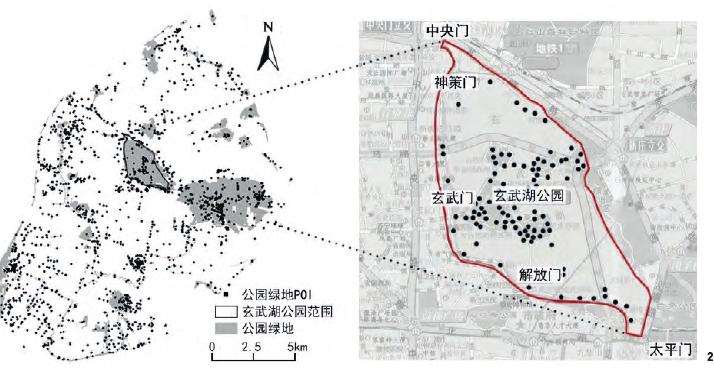 南京公园绿地研究区 数据与研究方法