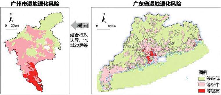 地理格网单元与湿地景观特征单元