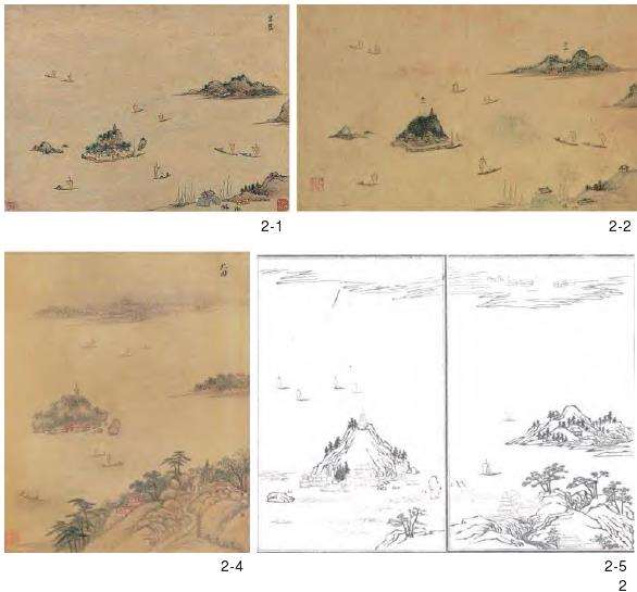 明中晚期京口三山图像的2个概览