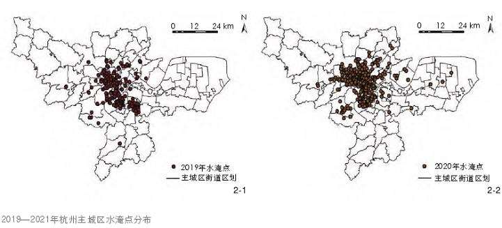 杭州主城区暴雨水淹灾害模拟与影响因子分析