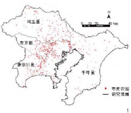 日本首都圈市民农园空间分布格局特征