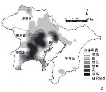 日本首都圈市民农园空间分布格局特征