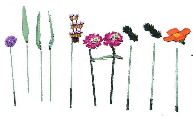 在拼搭过程中享受插花的乐趣