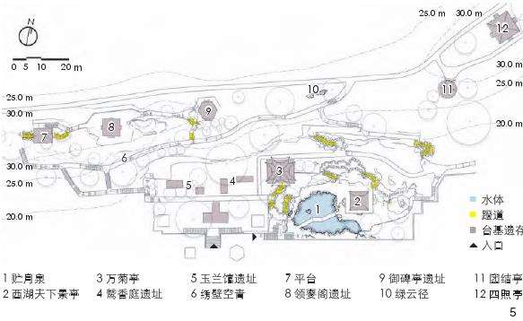 西湖行宫园林的2个数字测绘成果