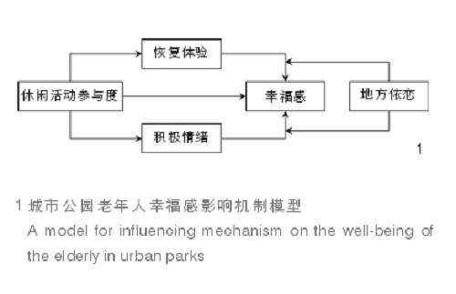 城市公园老年人休闲活动参与度的3个研究假设