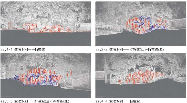 苏州四大名园叠山皴法点云识别及分析
