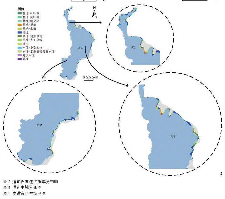 城市环滇池鸟类栖息地预测与适宜生境识别