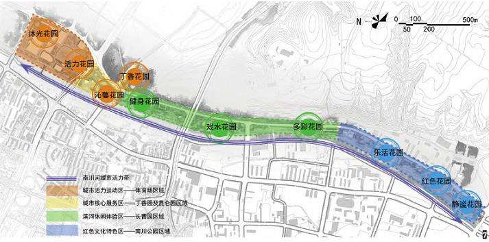 西宁长青园绿地景观的5个方案理念和策略
