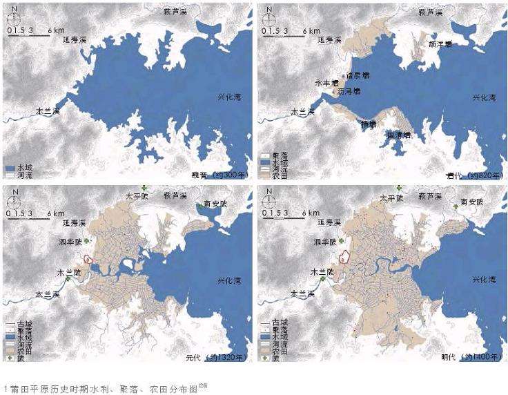 水利营建引导下莆田平原传统聚落景观特征与形成机制
