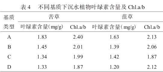 植物光合色素情况分析