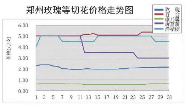 2023年12月郑州各地切花市场行情