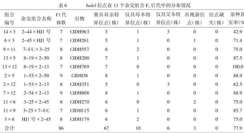 基于Indel标记的新疆色素辣椒杂交种纯度鉴定