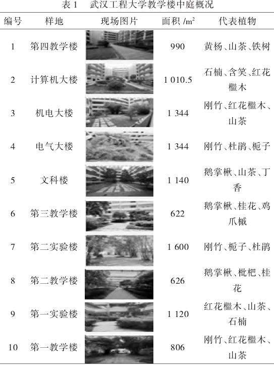健康视角下高校中庭绿地景观营造策略研究