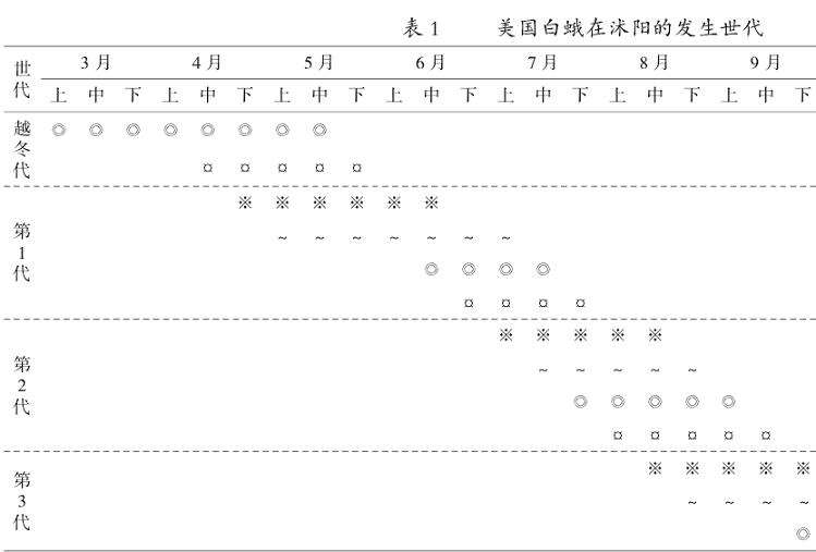 美国白蛾在沭阳的发生状况