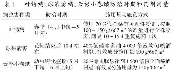 甘肃省洮河云杉常见病虫害及综合防治技术